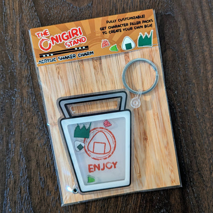Take-Out Box Fillable Shaker Keychain + Filler Packs