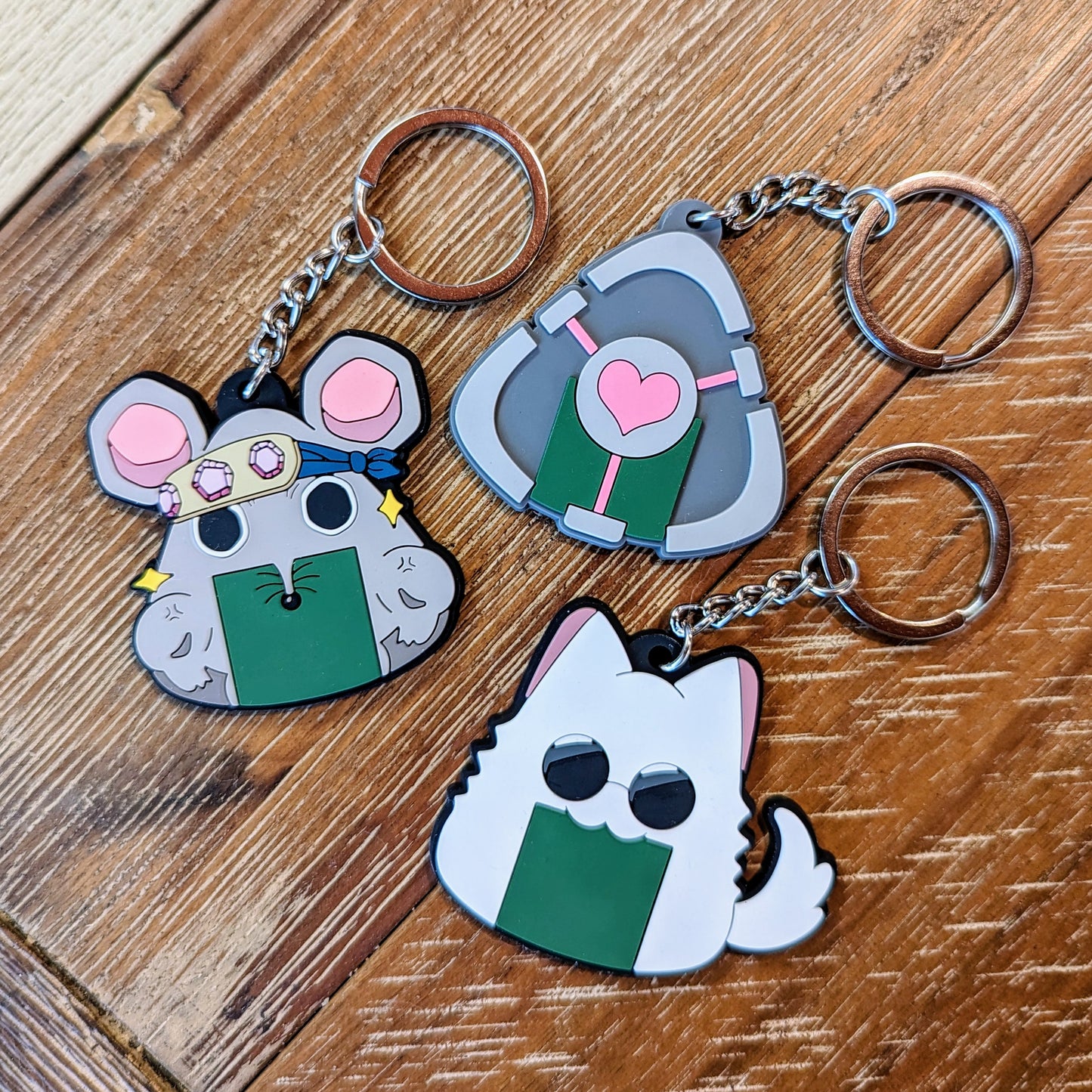 PVC Keychains / Charms (2") (multiple designs)