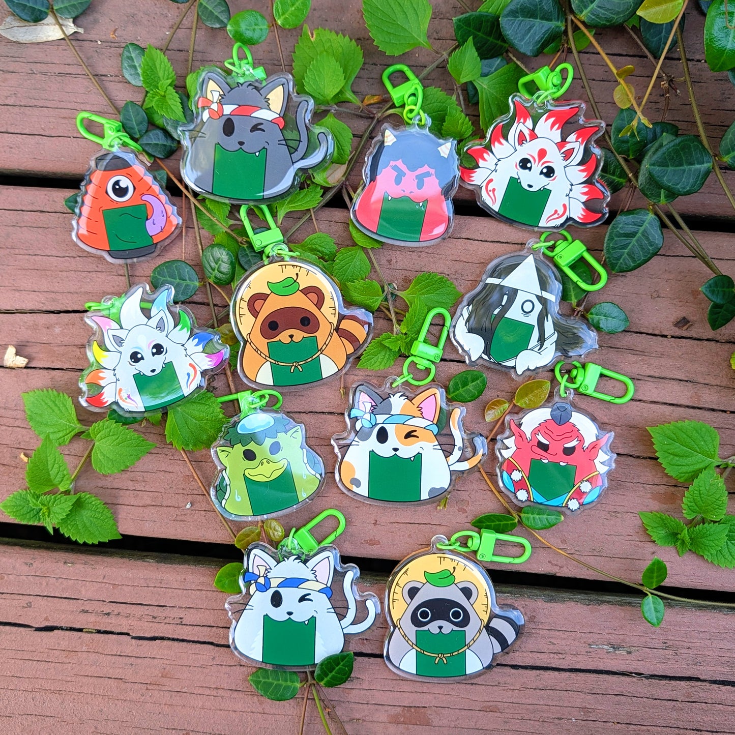 Yokai Acrylic Charms / Keychains (2") (multiple designs)