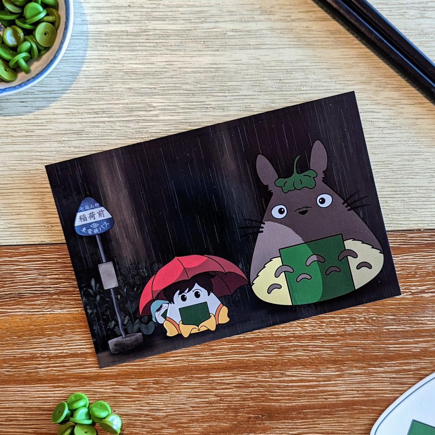 Fuzzy Bus Stop: Parody Postcard Print (4 x 6)