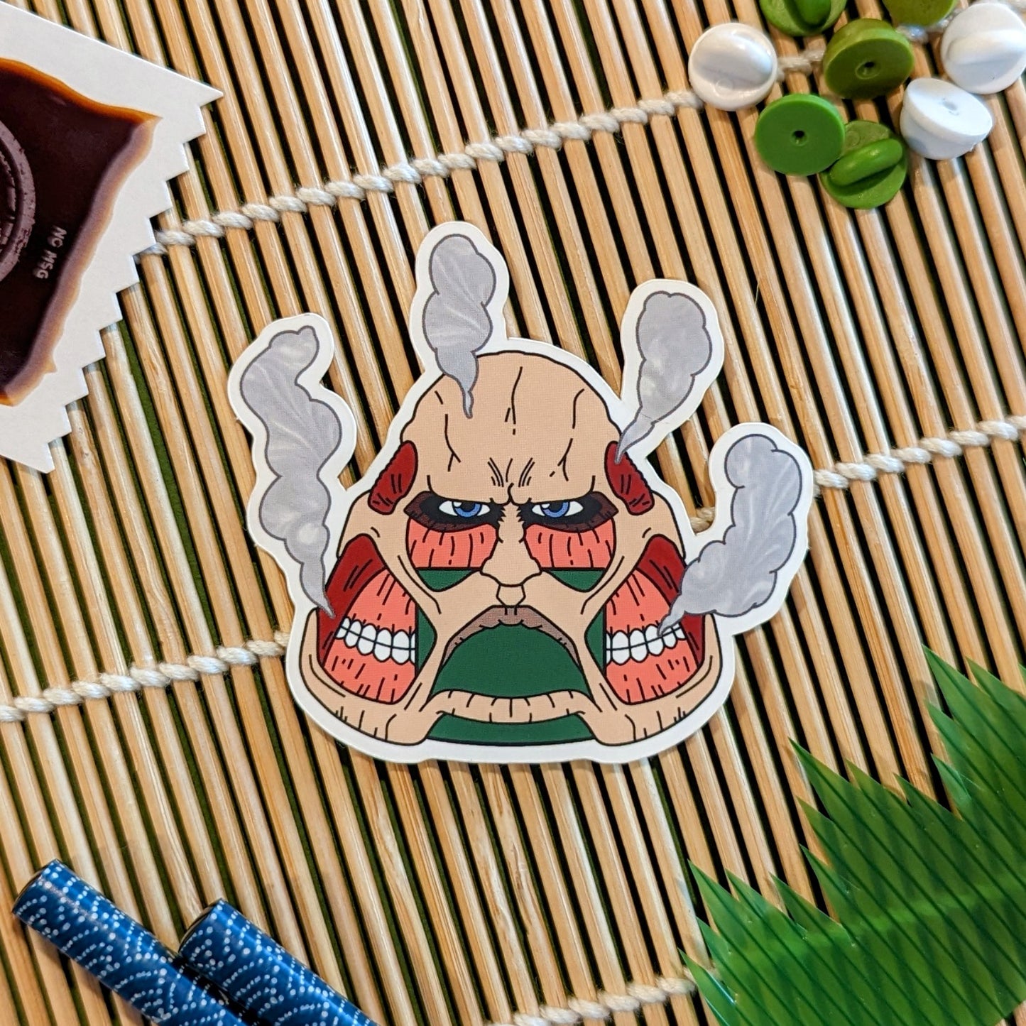 Cosplay Onigiri Villains: Vinyl Stickers