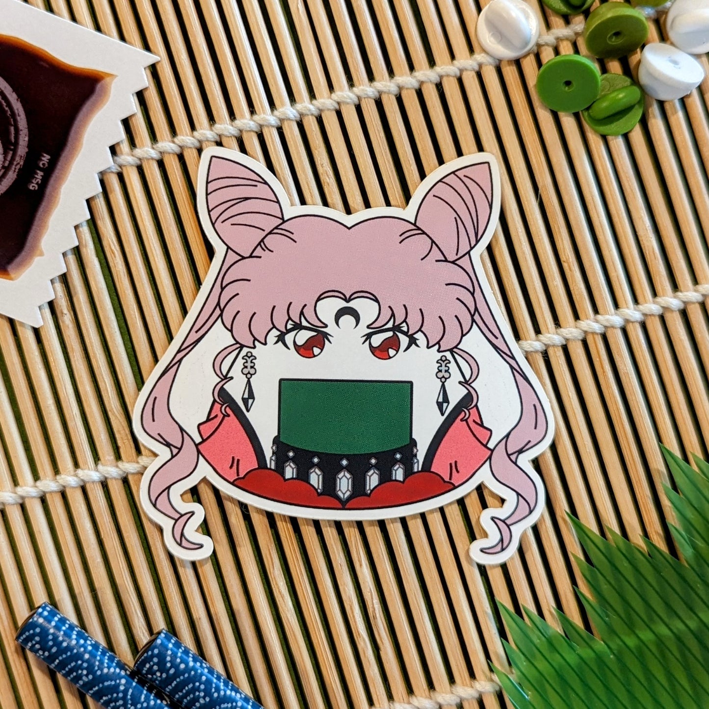 Cosplay Onigiri Villains: Vinyl Stickers