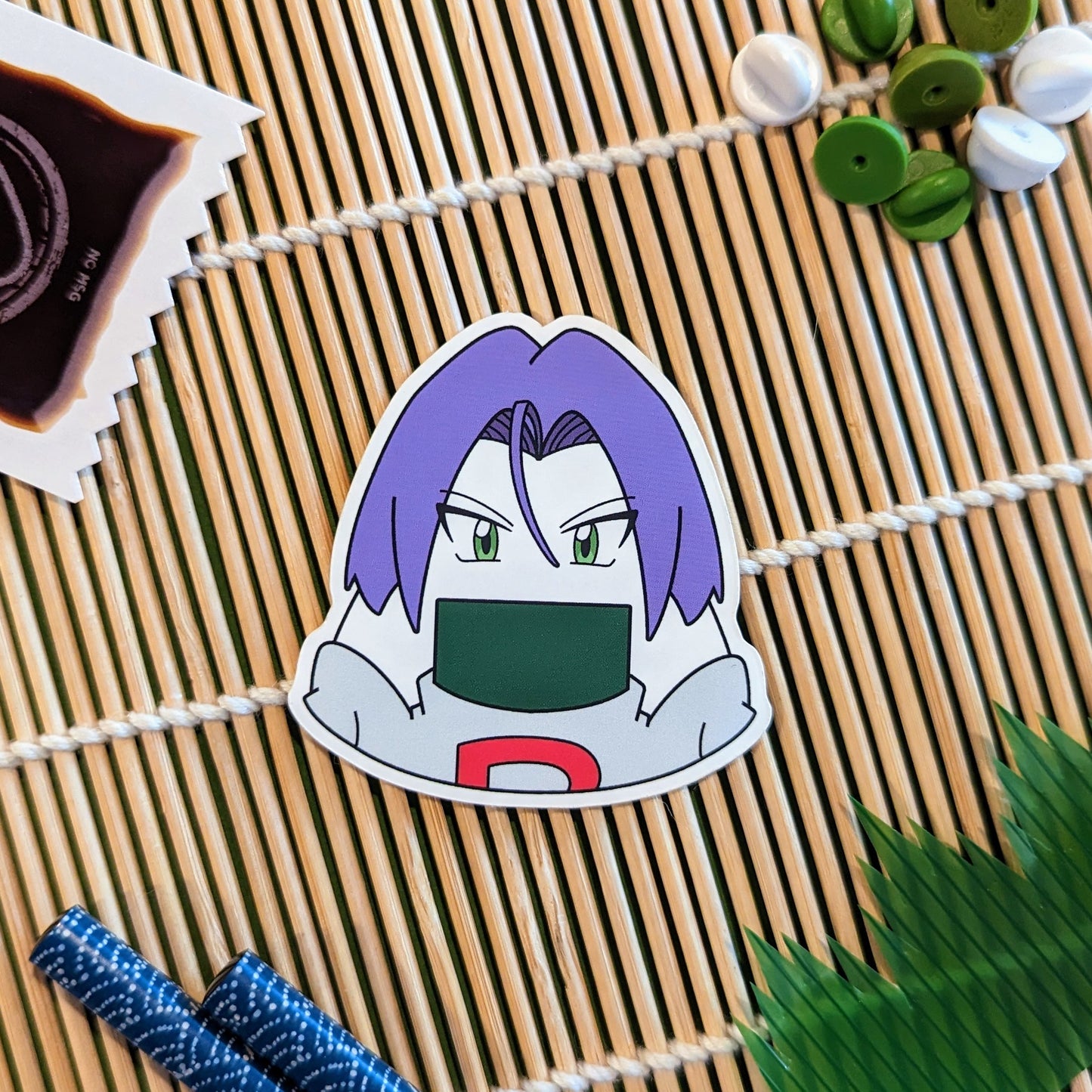 Cosplay Onigiri Villains: Vinyl Stickers