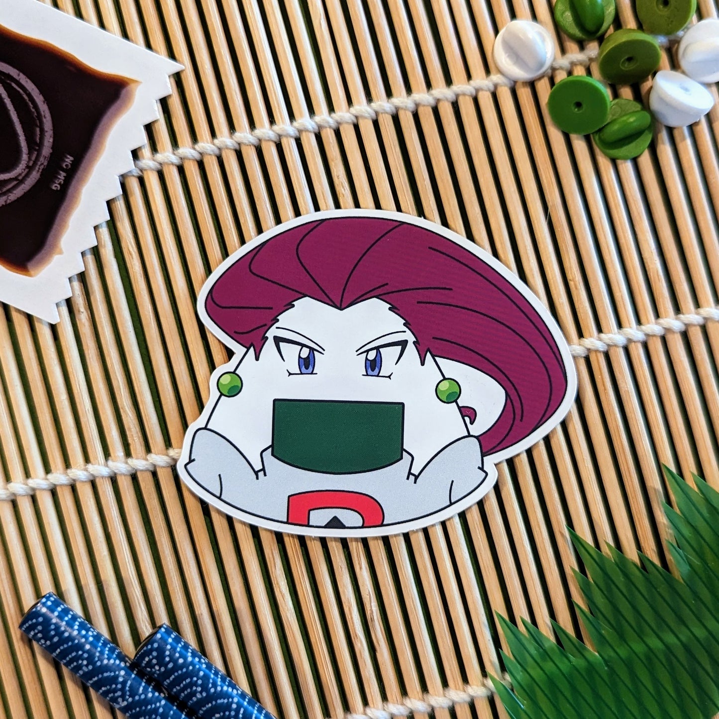 Cosplay Onigiri Villains: Vinyl Stickers