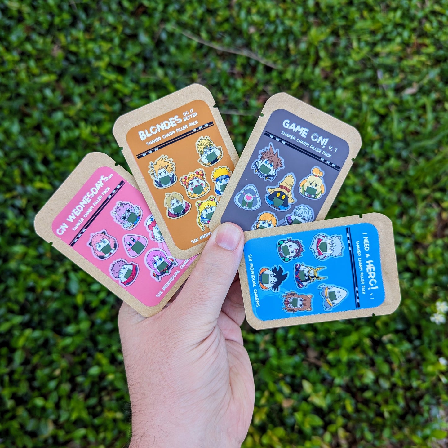 Take-Out Box Fillable Shaker Keychain + Filler Packs