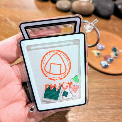 Take-Out Box Fillable Shaker Keychain + Filler Packs